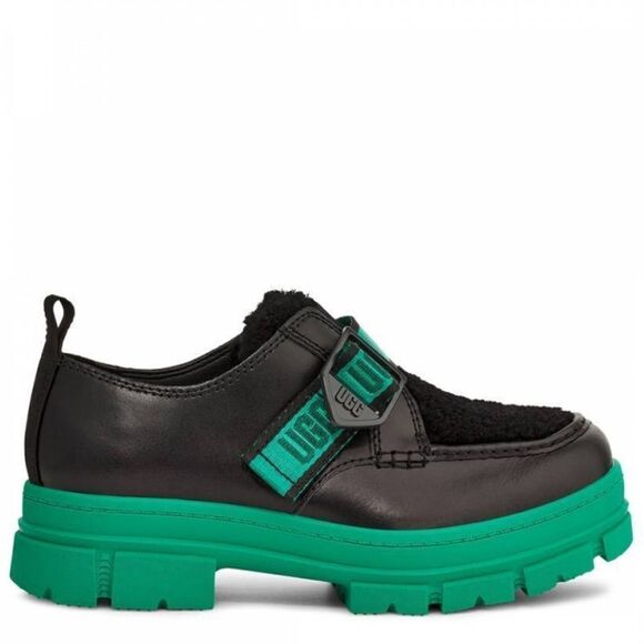 NEW UGG ASHTON SHOE PLUSH EMERALD GREEN WATERPROOF LEATHER SHOES S2 - Picture 4 of 16